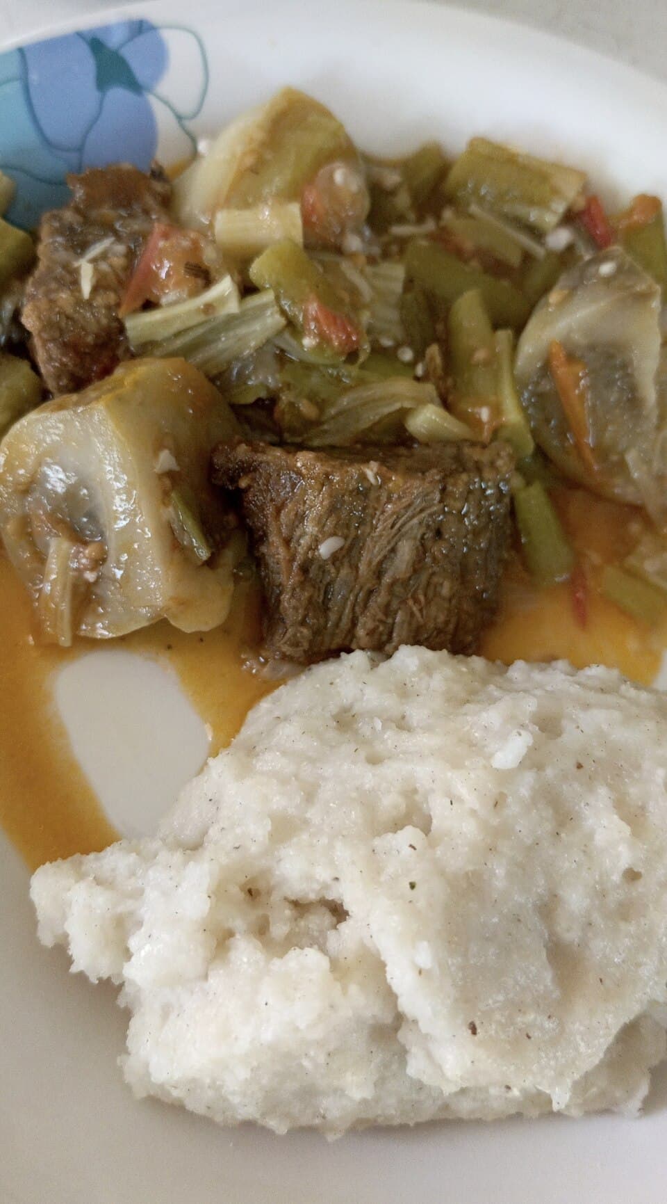 Gozo with Okra Sauce