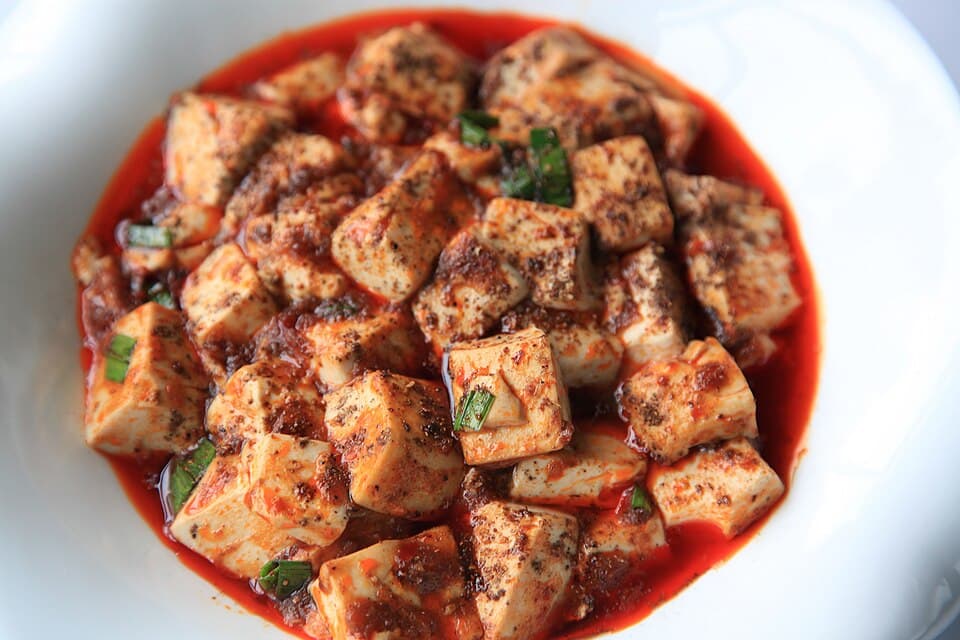 麻婆豆腐 (Mápó Dòufu) - Mapo Tofu
