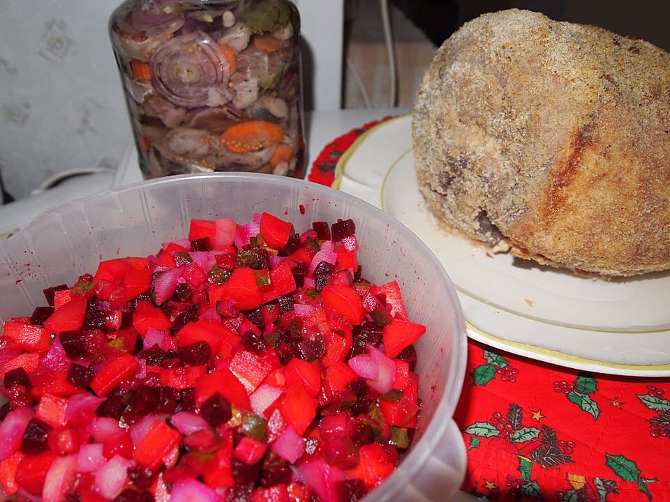 Rosolje (Estonian Potato Salad)